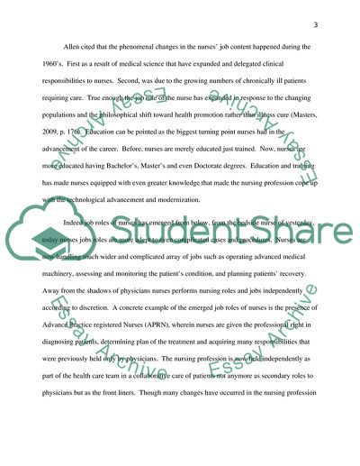 Nursing practices - Past, Present and Future