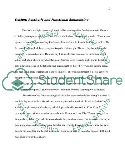The Design of the Chair and the Nice Rocker Function