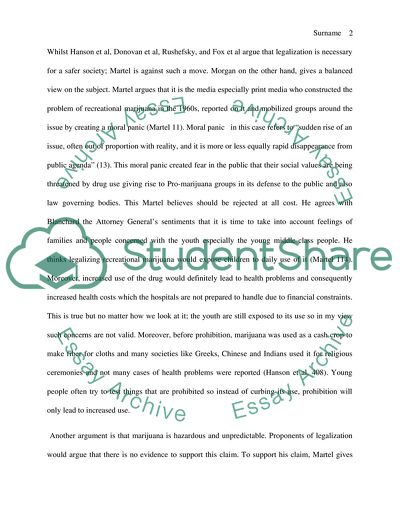 Federal Legalization of Recreational Marijuana