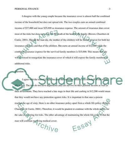 BUSI 2060 Personal Finance