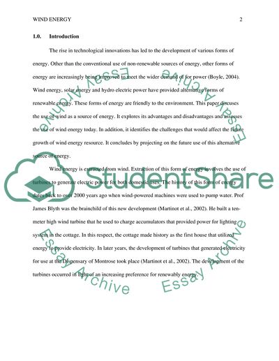 Wind Energy Generation