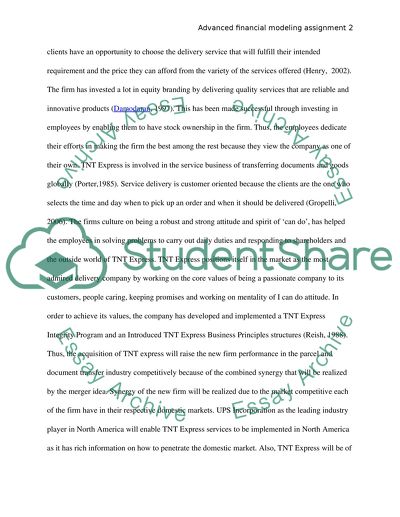 UPS and TNT Express Business Model