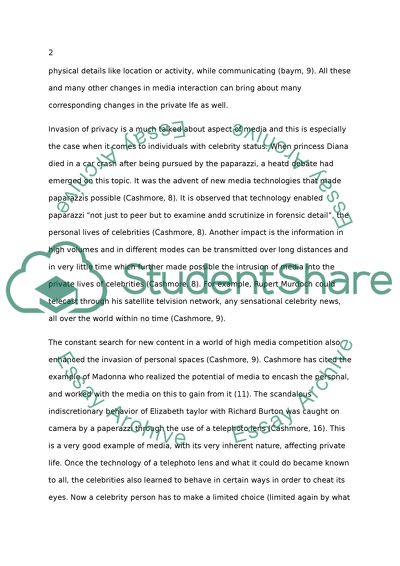 How media affects to private life