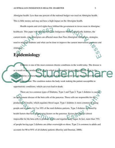 Indigenous Australian and Diabetes