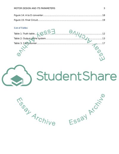 Design of a Motor Speed Sampling, Amplification, Filtering and Display Circuit