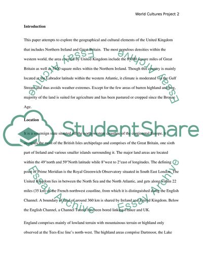 The Geographical and Cultural Elements of the United Kingdom