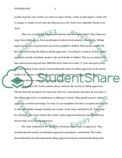 Effects of Bullying and Peer Aggression on Mental Health