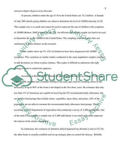 Nutritional Considerations in the Management of Attention Deficit Hyperactivity Disorder