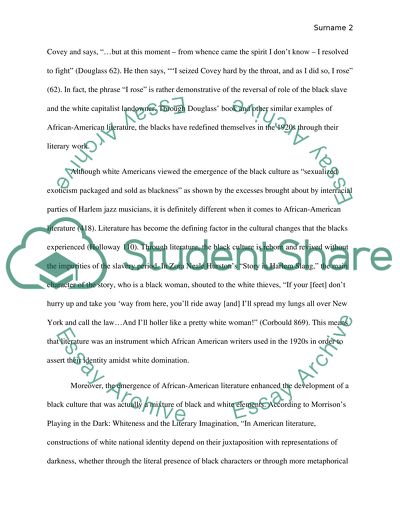 The Role of African-American Literature in the 1920s