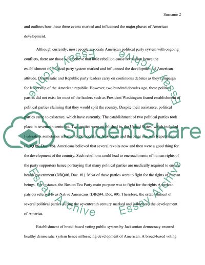 Development of the American attitude towards the Federal Government between 1783 and 1865