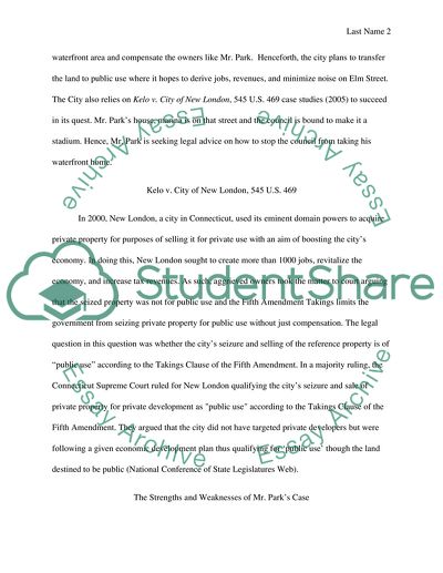 Analysis of Mr. Jae-Sang Park vs. City of Savannah Case