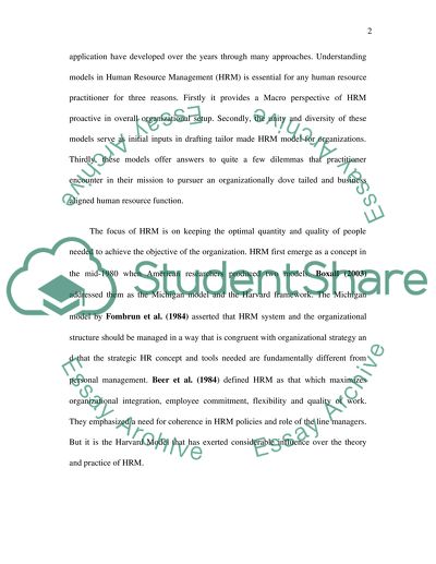 Human Resource Management in Its Environment