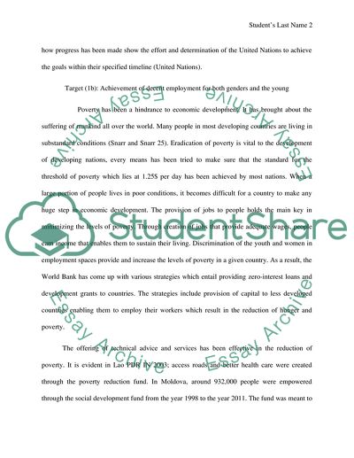 United Nations Millennium Development Goals