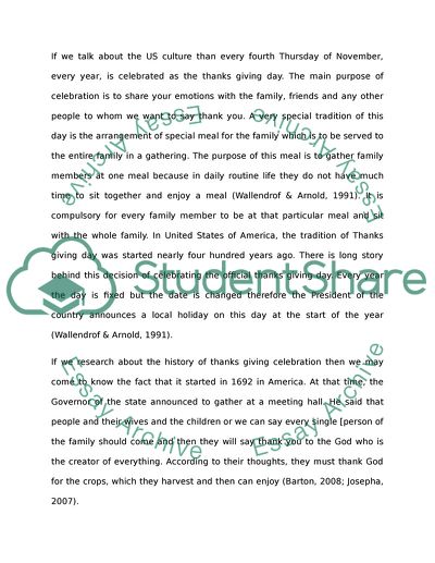 Research about The Thanksgiving Day
