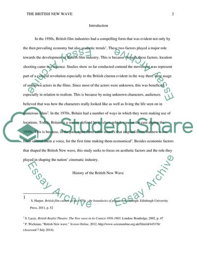 The British New Wave