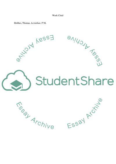 Leviathan by Thomas Hobbes