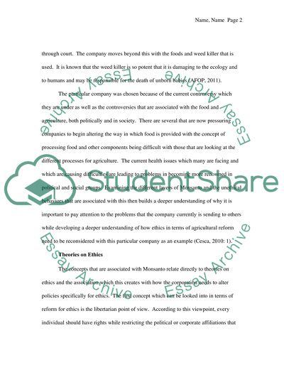 Unethical Business Behavior (Monastato company)