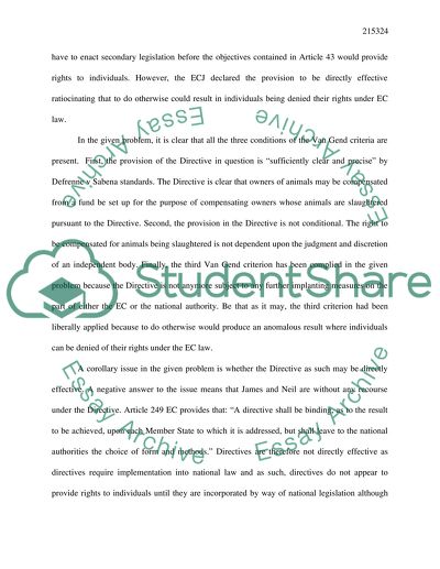 A Remedy under European Law