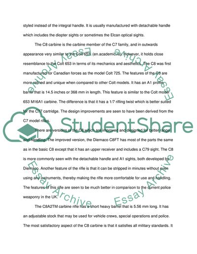 Features of the C8 Rifle