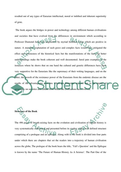 Guns Germs and Steel the Fates of Human Society