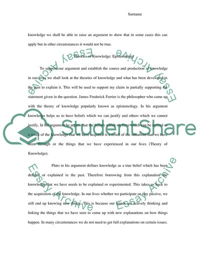 Knowledge in Everyday Life: Theory and Application