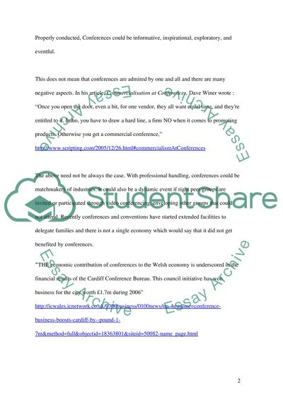 Conferences and conventions