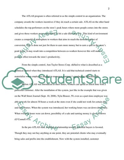 Micro-Organizational Analysis Assignment