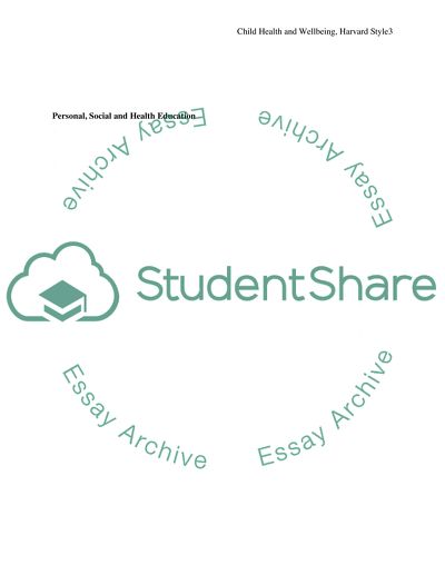 Develop a learning resource on health and well being