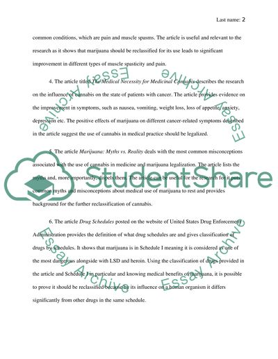 Reclassification of marijuana