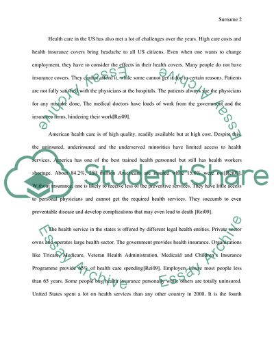 The US Health Care Industry