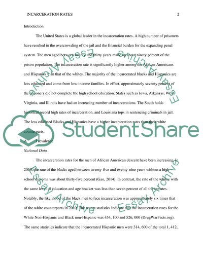 Why are they there; Incarceration Rates