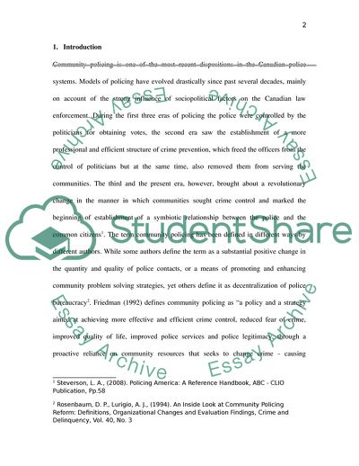 Plan for Gang Violence in Abbotsford, BC, Canada: Application of Community Policing Model