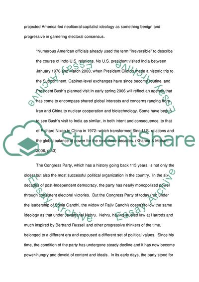 Have Power and Ideology Been Used to Achieve Consensus in India