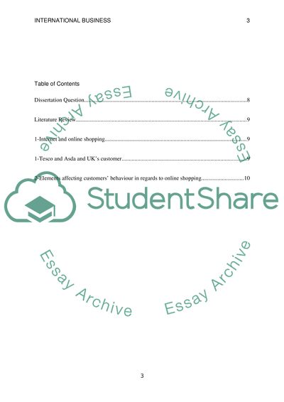 Differentiation between ASDA Direct and Tesco Direct in the UK