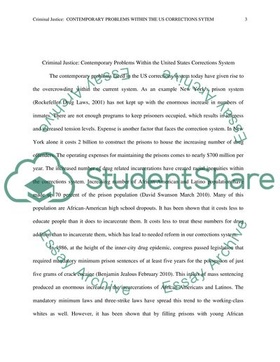 Criminal Justice - Contemporary Problems within the US