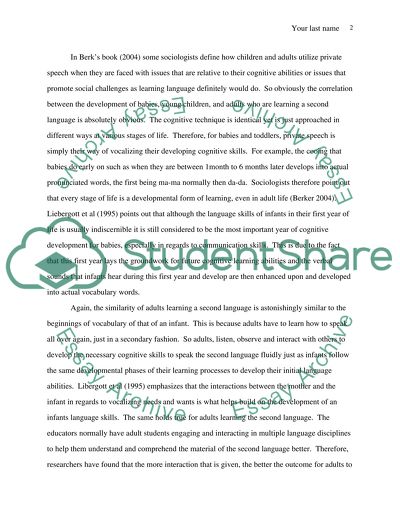 How Babies Learn Language Compared to How Adults Learn a Second Language