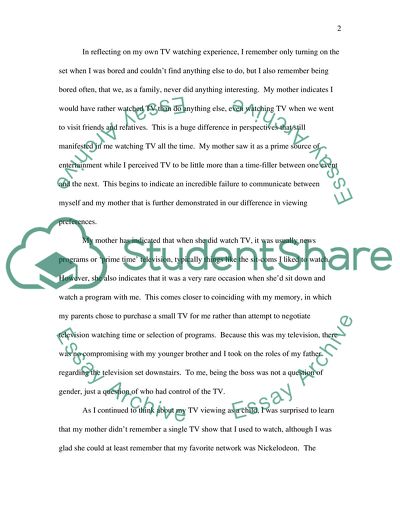 Personal tv history assignment