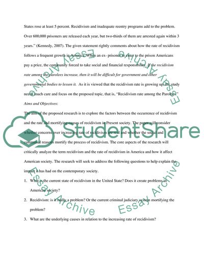 To Find the Recidivism Rate Among Parolees