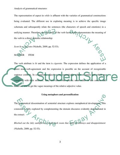 Grammatical analysis