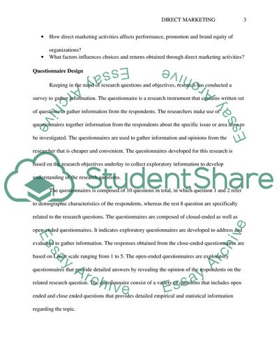 The Potential Advantages of Direct Marketing