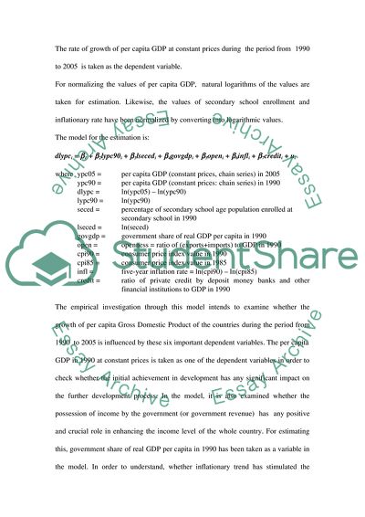 The Regression Model of a Medium-Term Strategy for Raising the Gross Domestic Product