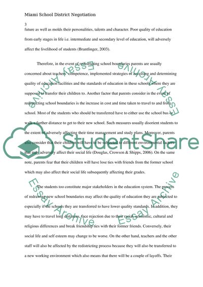 Miami School District Negotiation