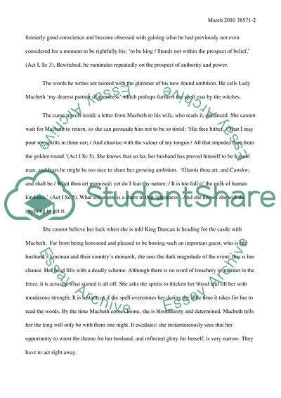 Lady Macbeths Role in Duncans Murder