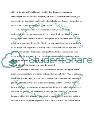 Critical Reasoning and Information Analysis