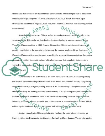 The influence of ink and color paintings in China art history