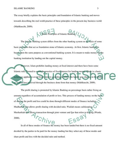 Islamic Banking A Modern Day Business Perspective