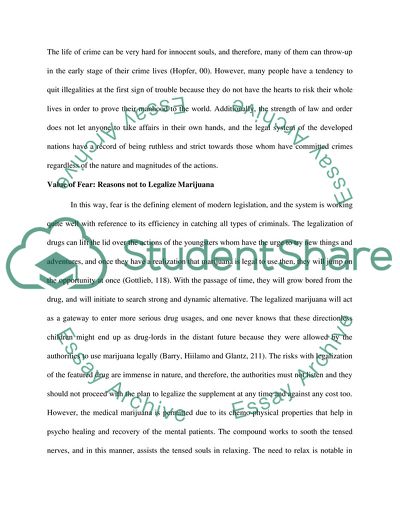 The Legalization of Drugs