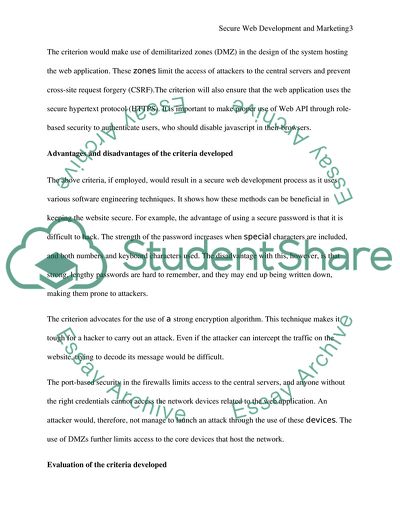 Secure Web Development and Marketing