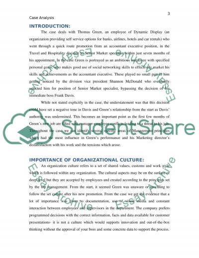 thomas green case study thomas green case study
