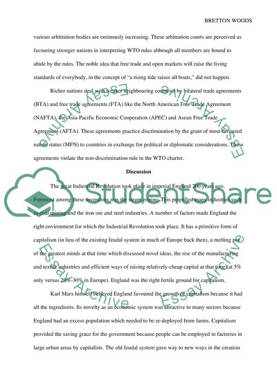 Less Prosperous and Less Stable Bretton Woods Institutions